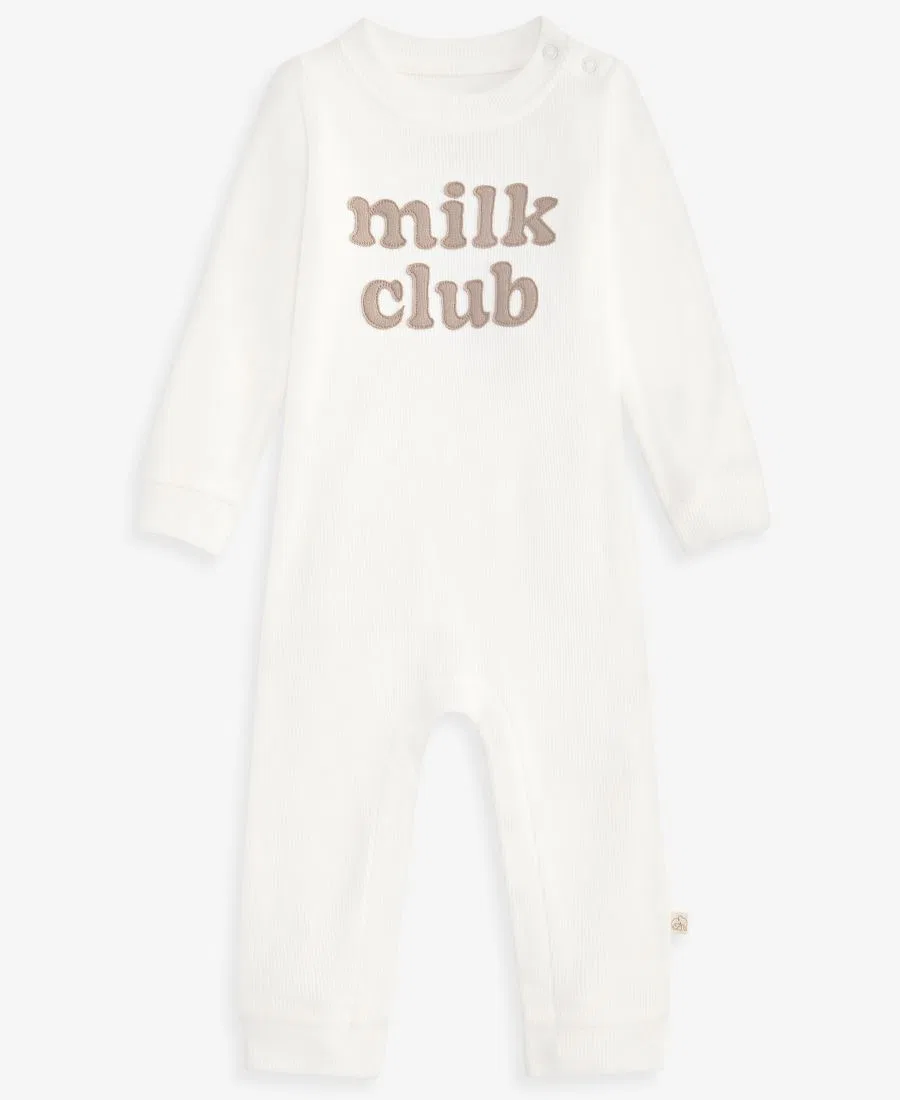 Детский комбинезон с длинным рукавом Milk Club First Impressions, Angel White