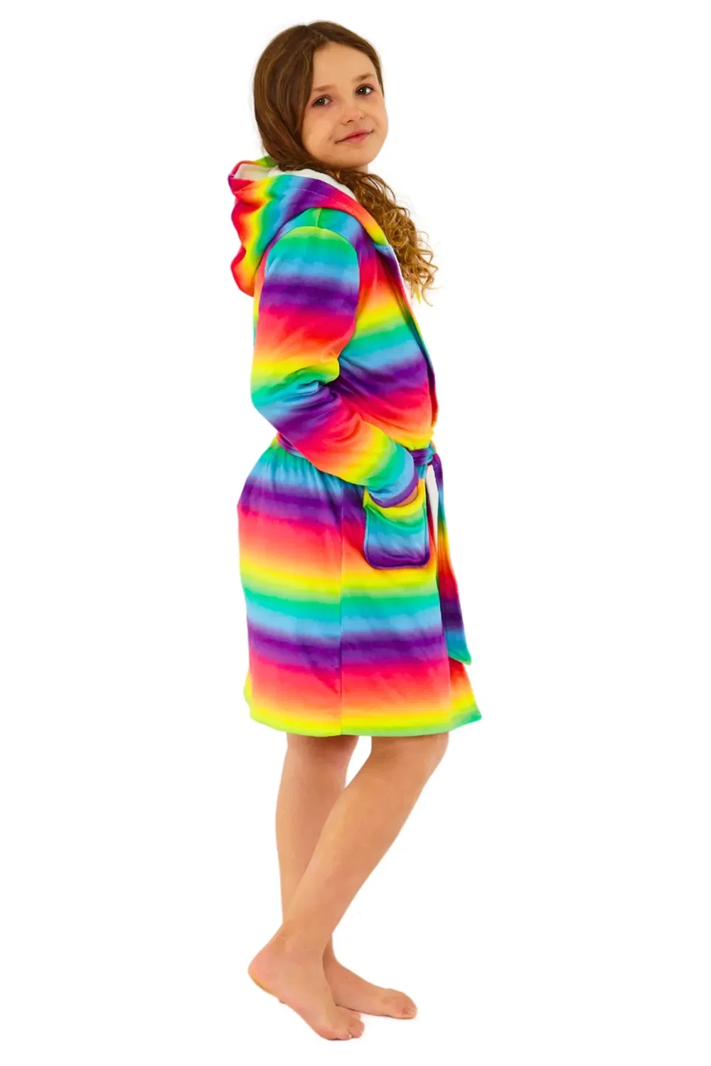 Детский халат из флиса Rainbow Ombre Cozy N Dozy, Multi — фото 4