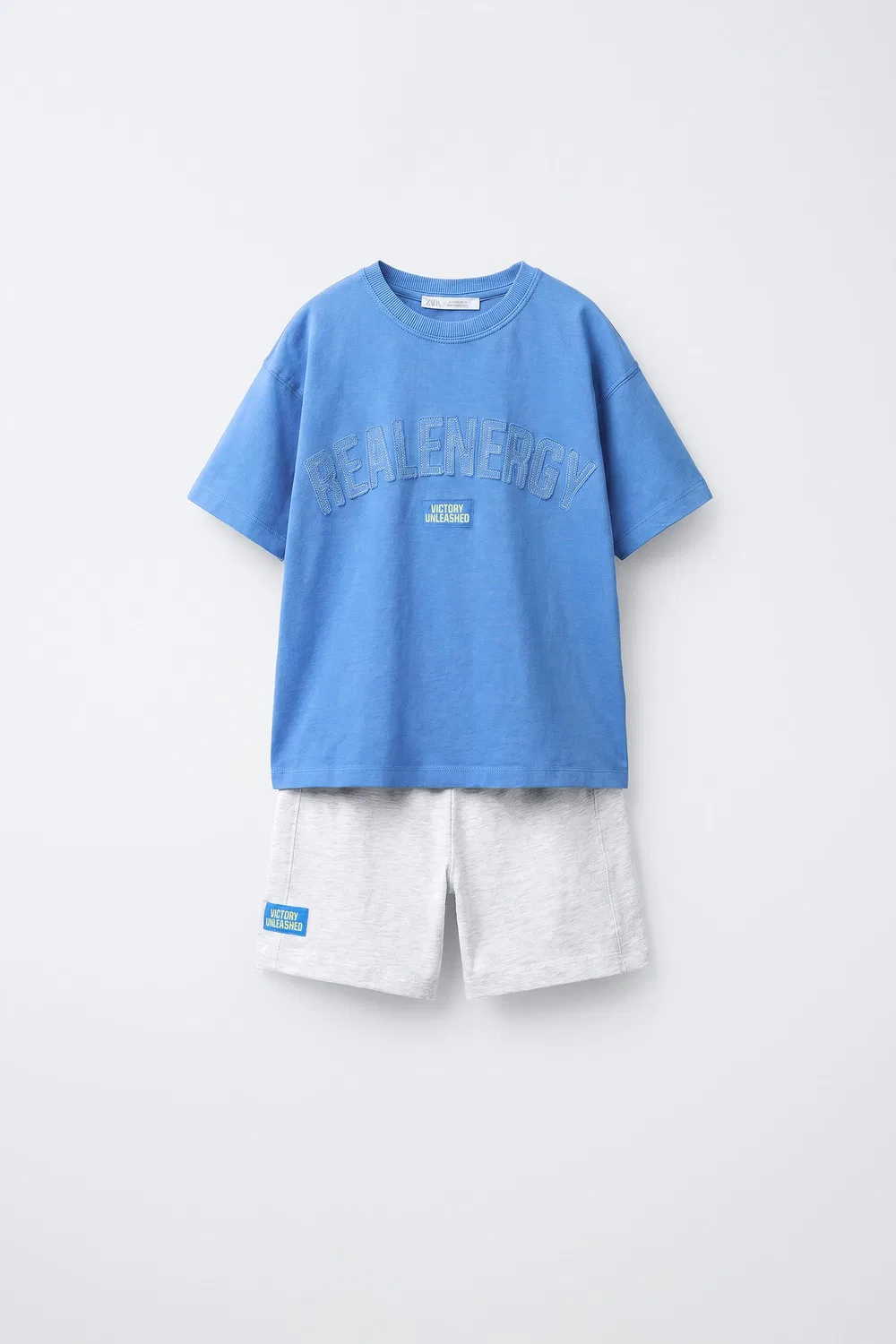 Пижама с нашивкой, размер 6-14 лет. ZARA, Bluish