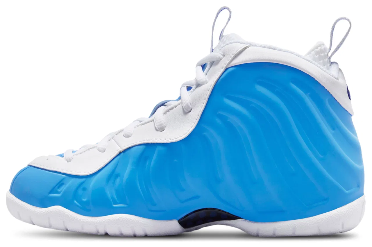 Кроссовки для мальчиков Little Posite Pro Nike, цвет University Blue/White/Midnight Navy — фото 2