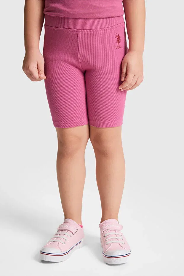 Детские леггинсы для девочек однотонные U.S. Polo Assn., Fusya — фото 2