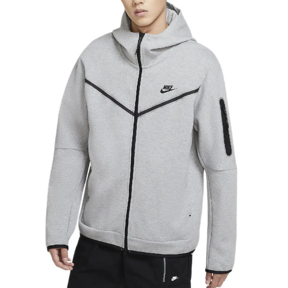 Мужское худи с капюшоном Nike Tech Fleece Hoodie, Цвет Grau