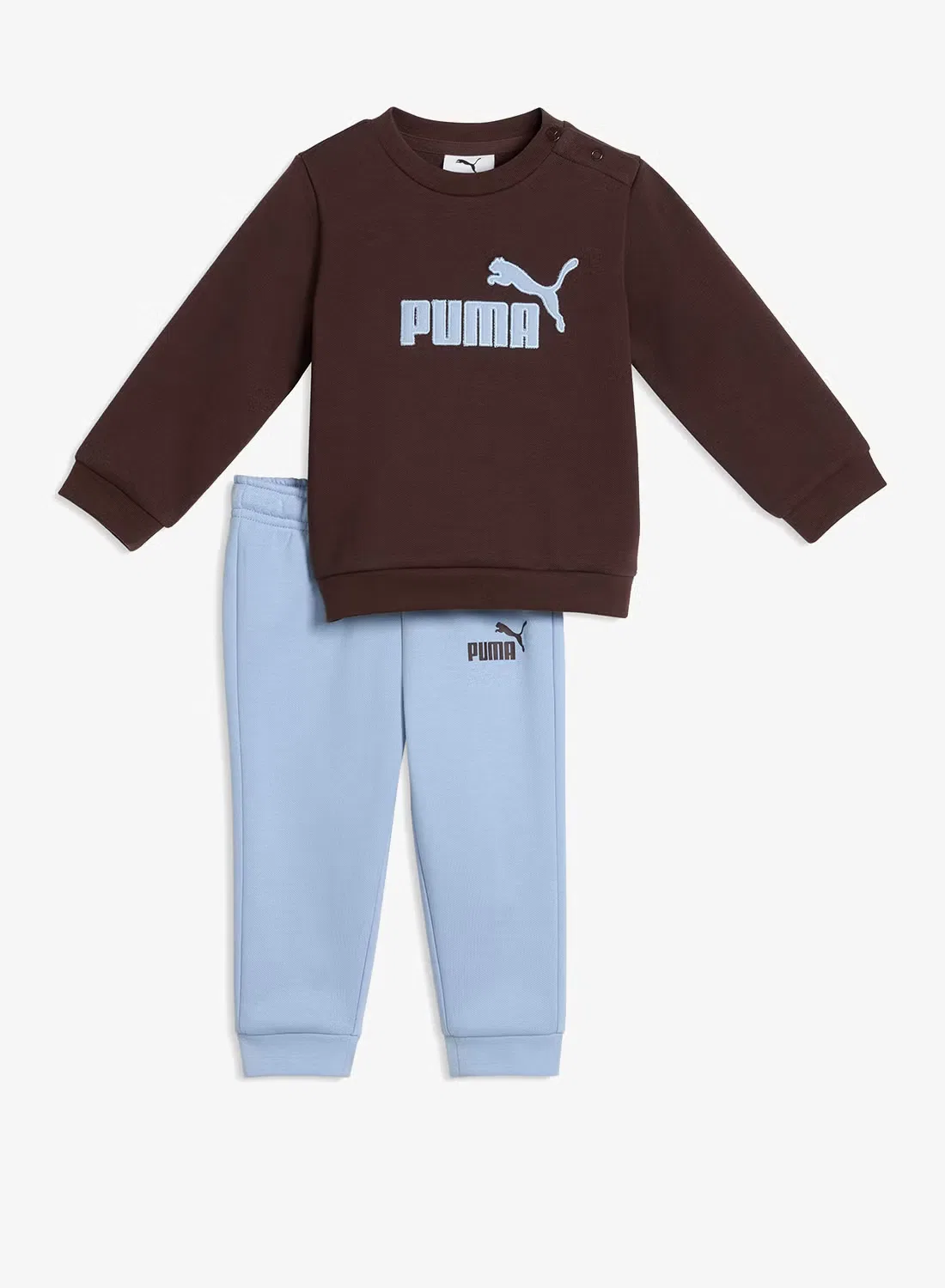 Комплект детский с принтом Minicats Essential Puma, шоколадный
