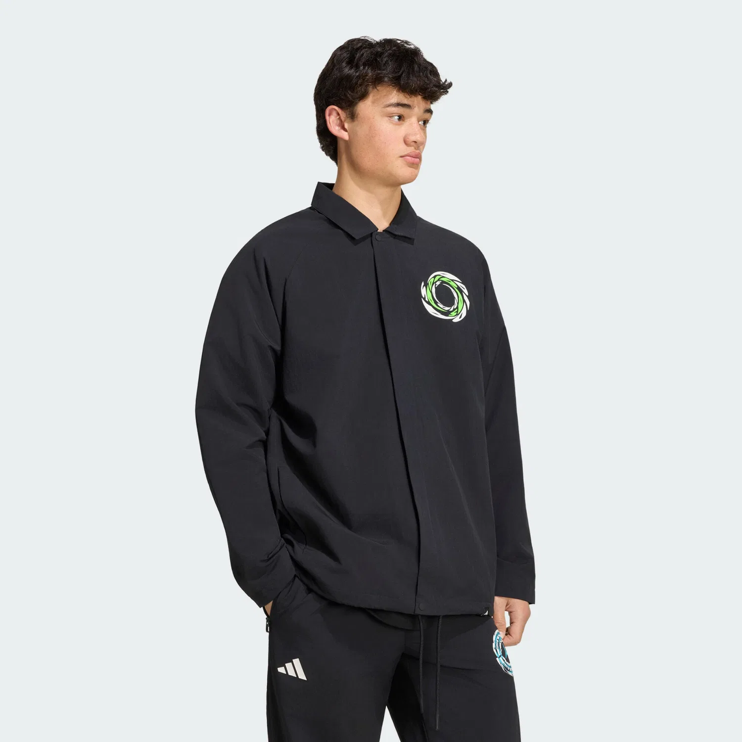 Мужская куртка свободного кроя Mercedes-AMG Petronas Formula 1 Team Lights On Jacke, Adidas, Schwarz