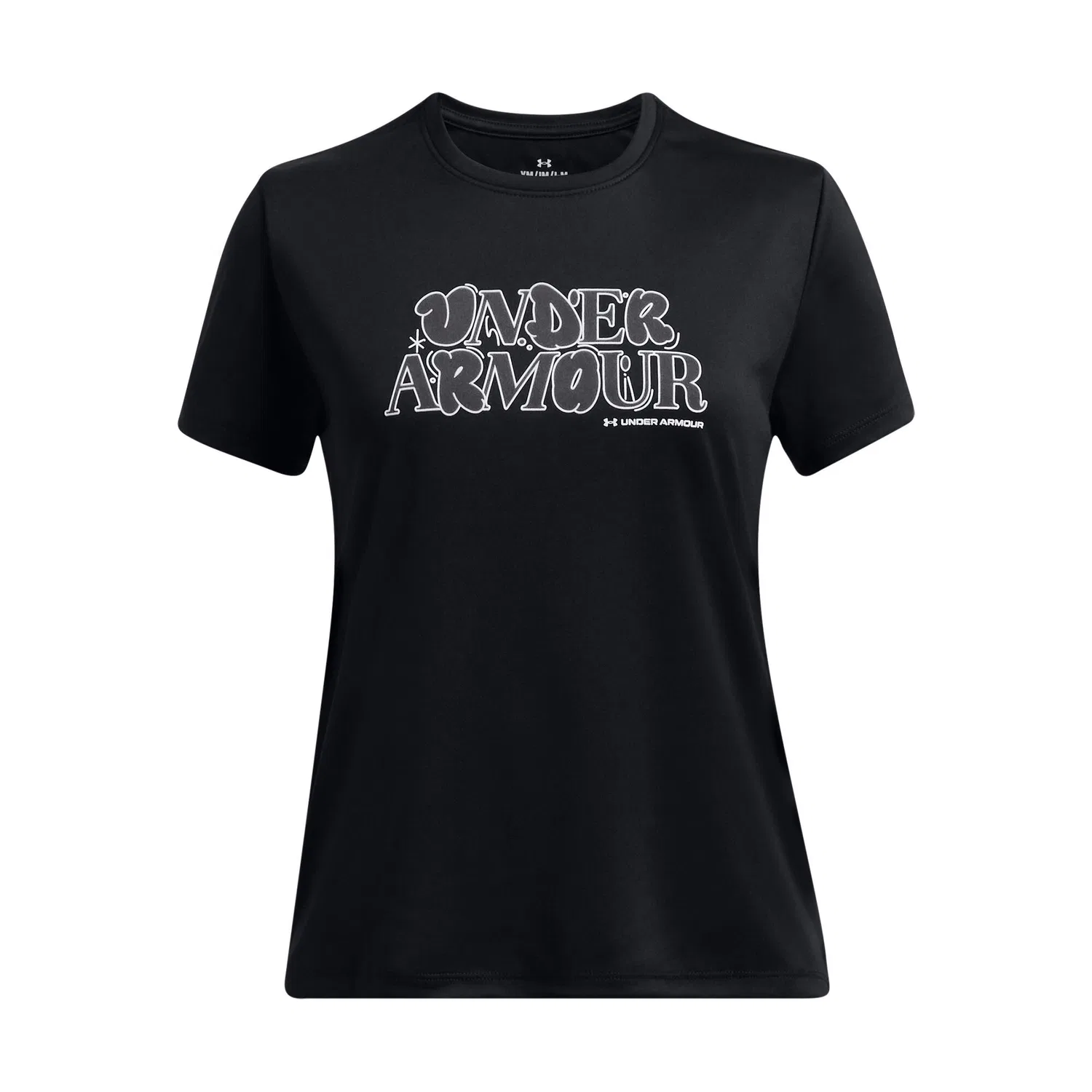 Детская футболка с коротким рукавом UA Tech Wordmark Under Armour, Schwarz / Weiss