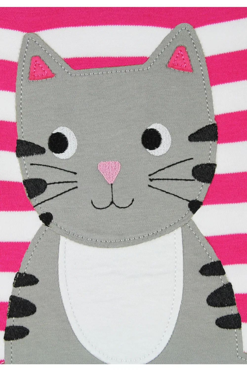 Детская футболка с аппликацией Kitten Toby Tiger, Pink — фото 3