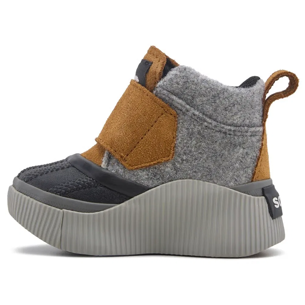Детские водонепроницаемые зимние ботинки Out n About IV для малышей Sorel, Grey/Tan/Black — фото 3