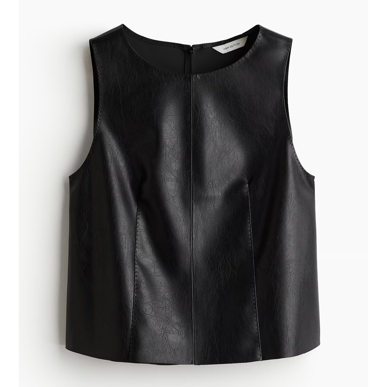 

Топ с покрытием H&M A/W 2024, черный