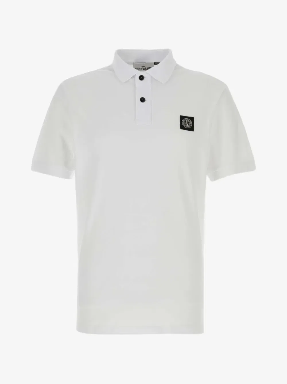 Поло с коротким рукавом с логотипом-нашивкой Stone Island, бежевый