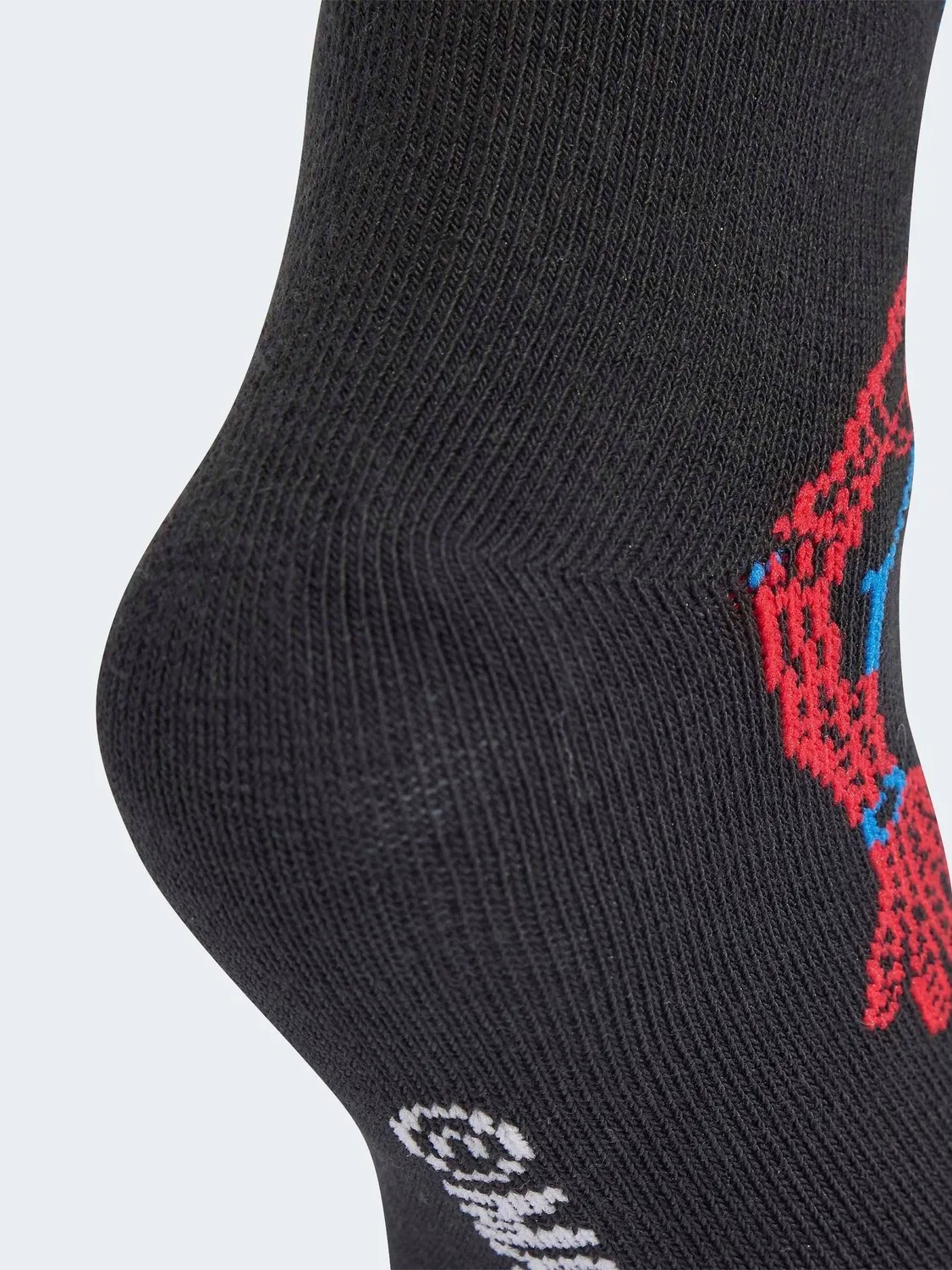 Носки детские, набор 3 пары, Marvel Spider-Man adidas, черный/темно-синий — фото 4