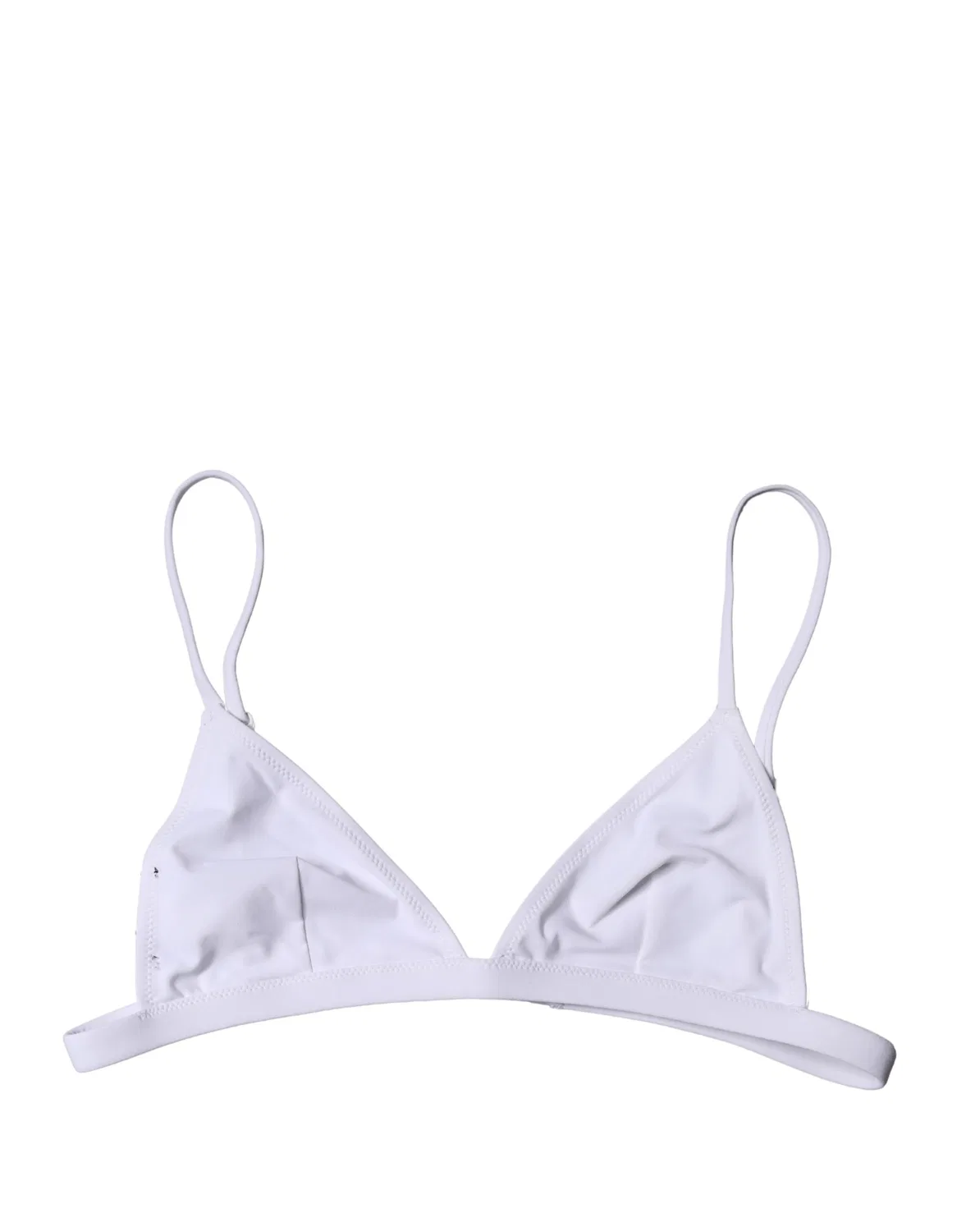 Женский топ бикини треугольный белый Dolce & Gabbana, White