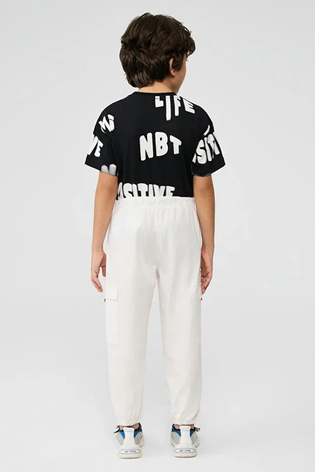 Детские брюки для мальчиков хлопковые Nbt Jeans, White — фото 4