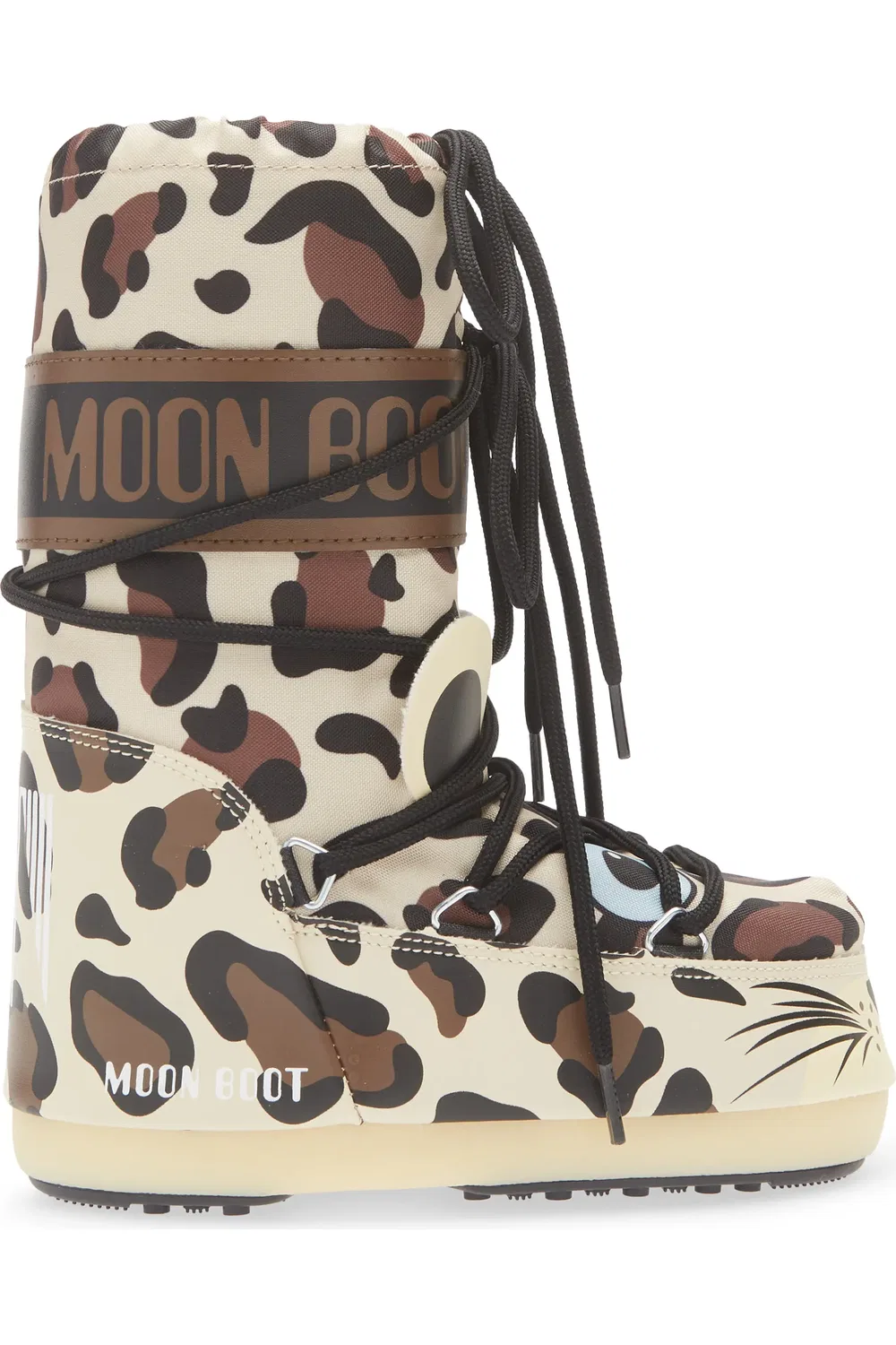Детские ботинки утепленные Icon Animal Moon Boot, Leopard — фото 3