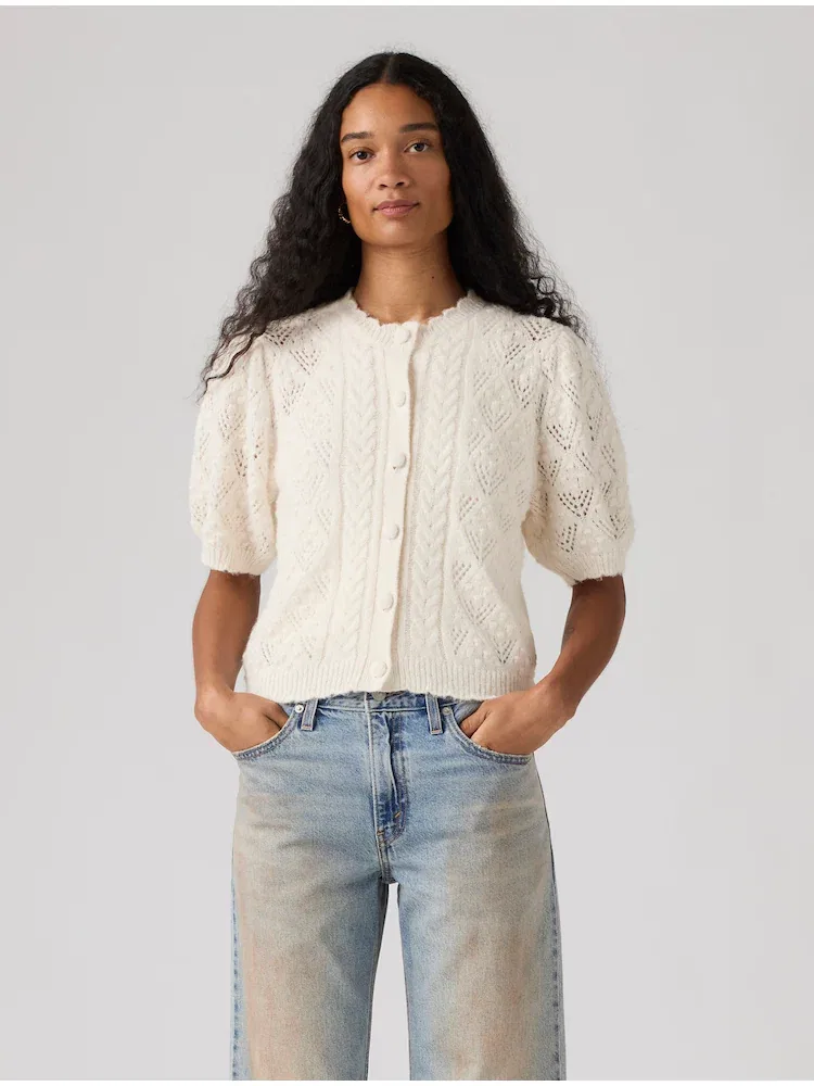 Кардиган с коротким рукавом Pointelle LEVIS