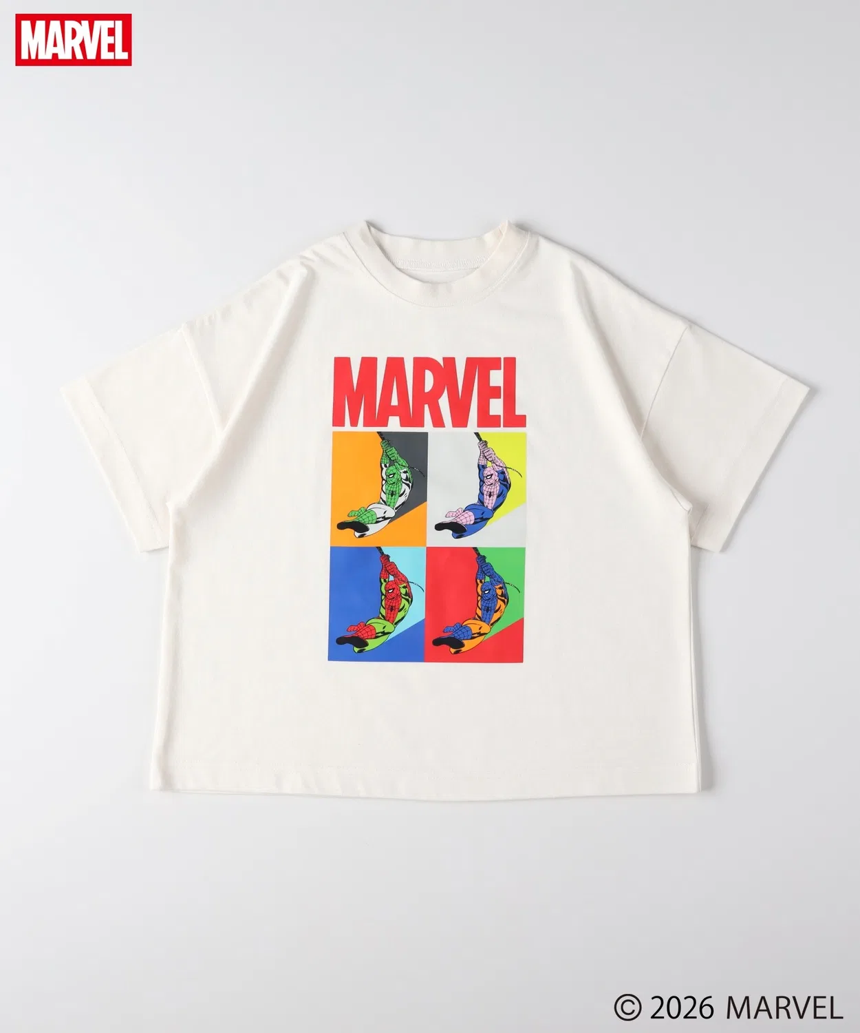 Детская футболка с принтом MARVEL Right-on, Off White
