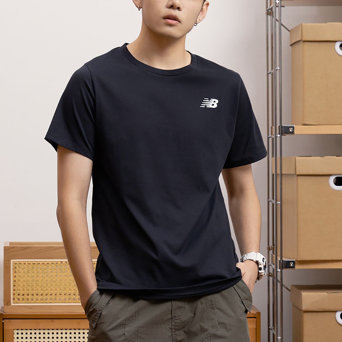 Футболка New Balance Men's, черный — фото 3