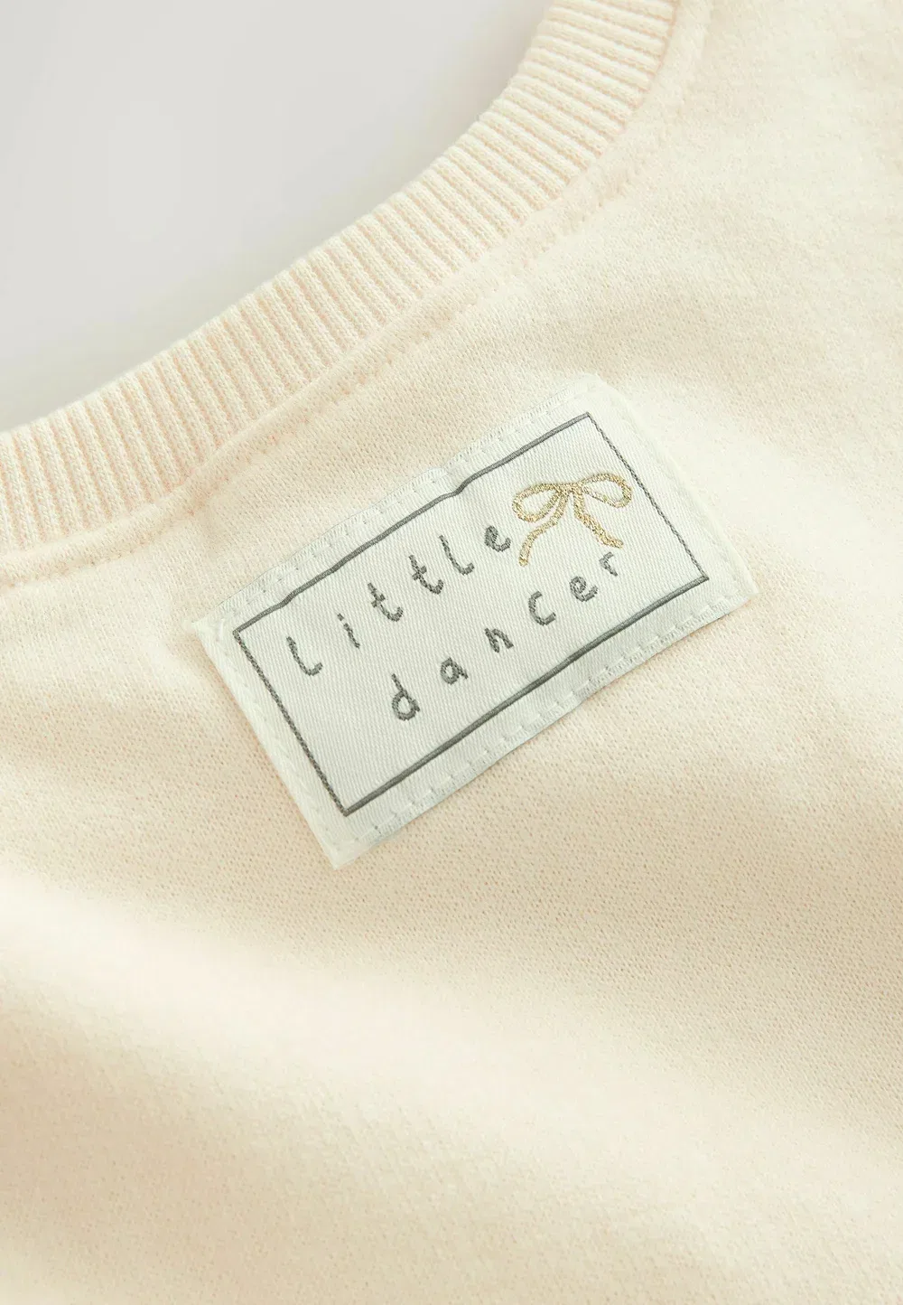 Толстовка с круглым вырезом, стандартного кроя Next, Cream Little Dancer — фото 2