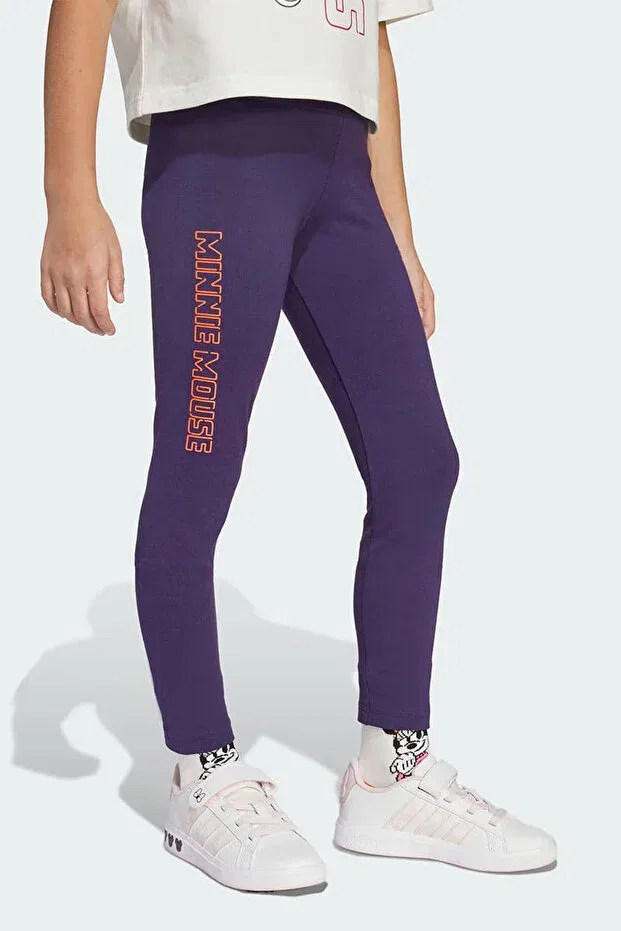 Детские леггинсы для девочек с принтом Minnie Mouse Adidas, Aurplu Lucpnk