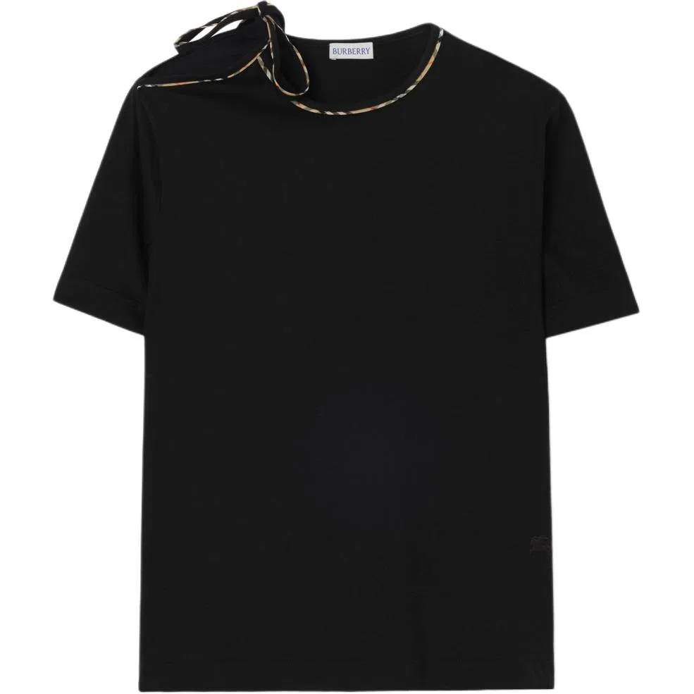 Женская футболка с коротким рукавом SS26 Regular Sleeve Burberry, Black