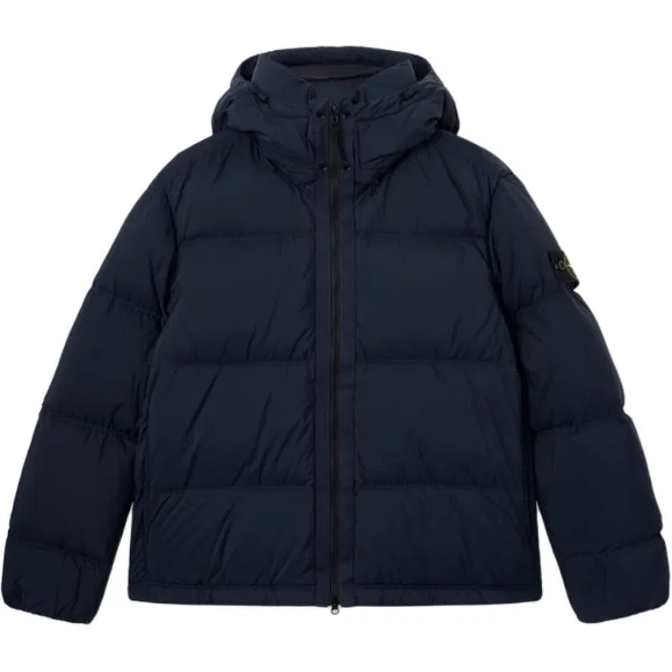 Детский пуховик с капюшоном Marine Blue STONE ISLAND, Marine Blue