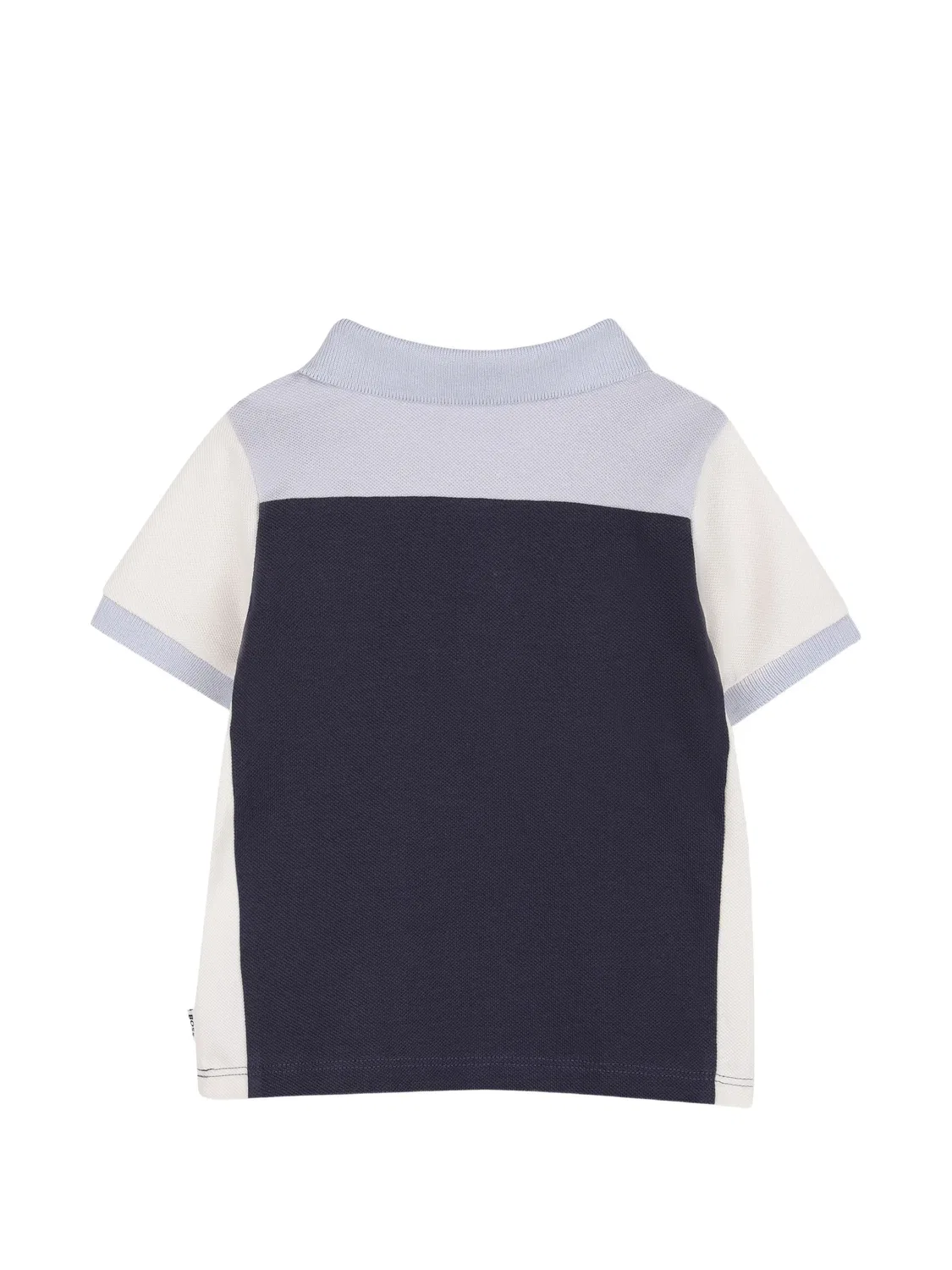 Рубашка поло в стиле колор-блок Boss Kidswear, синий — фото 2