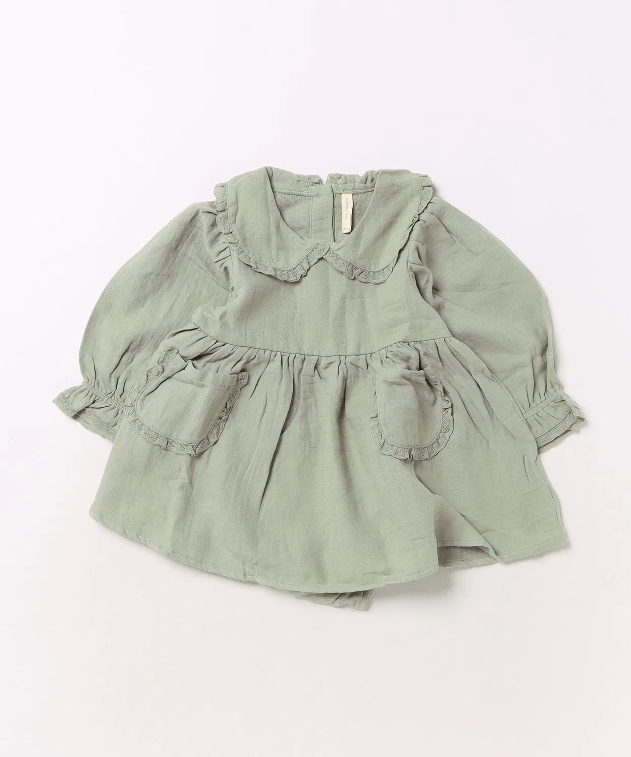 Детское платье с пышными рукавами и блумерсами Quincy Mae Marisol Dress, Green