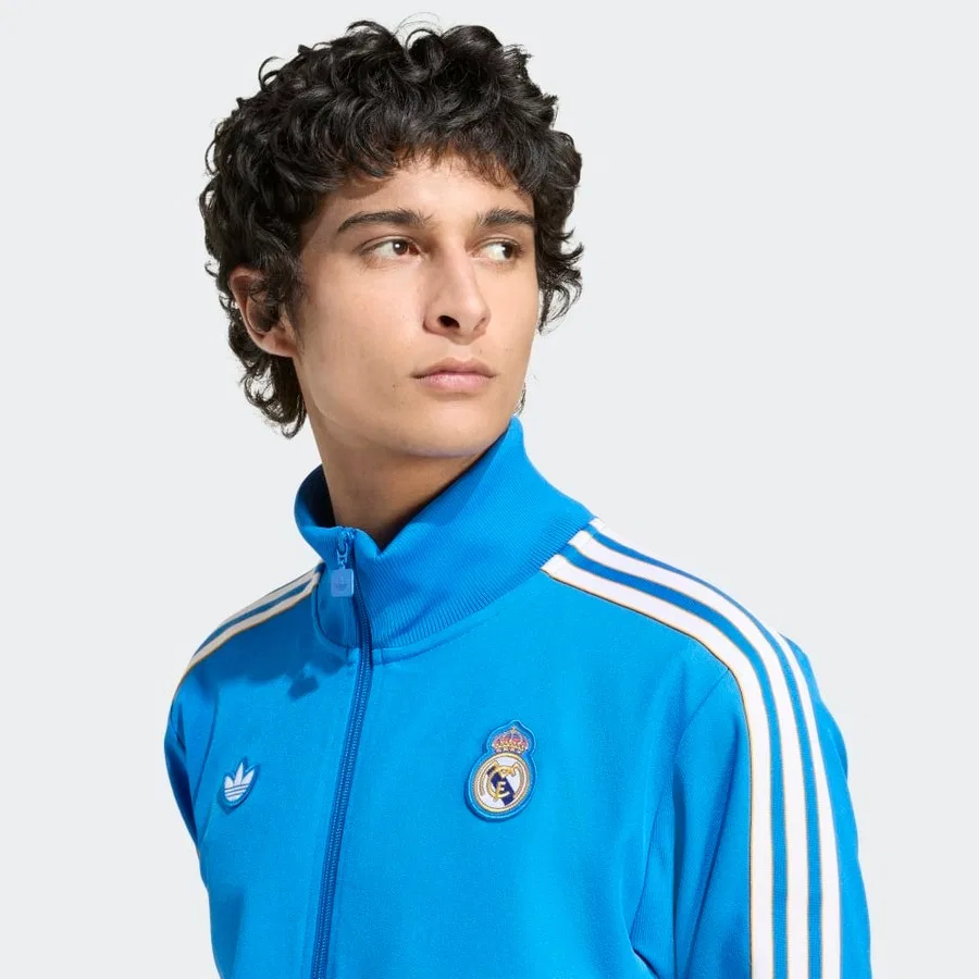 Мужская куртка с принтом Real Icon TT adidas, Синий — фото 4