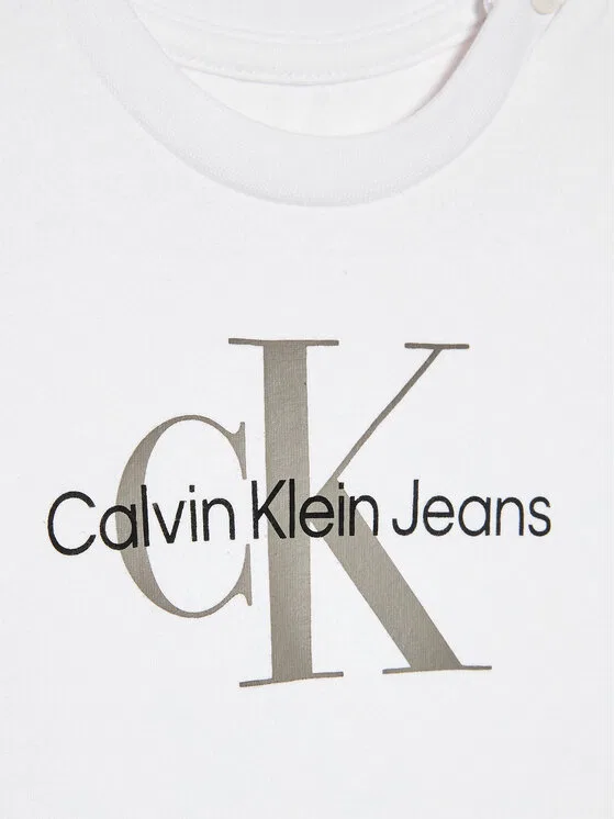 Футболка regular fit Monogram Calvin Klein Jeans, белый — фото 3