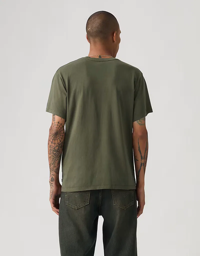 Футболка Levi's Essential с карманом, зеленого — фото 3
