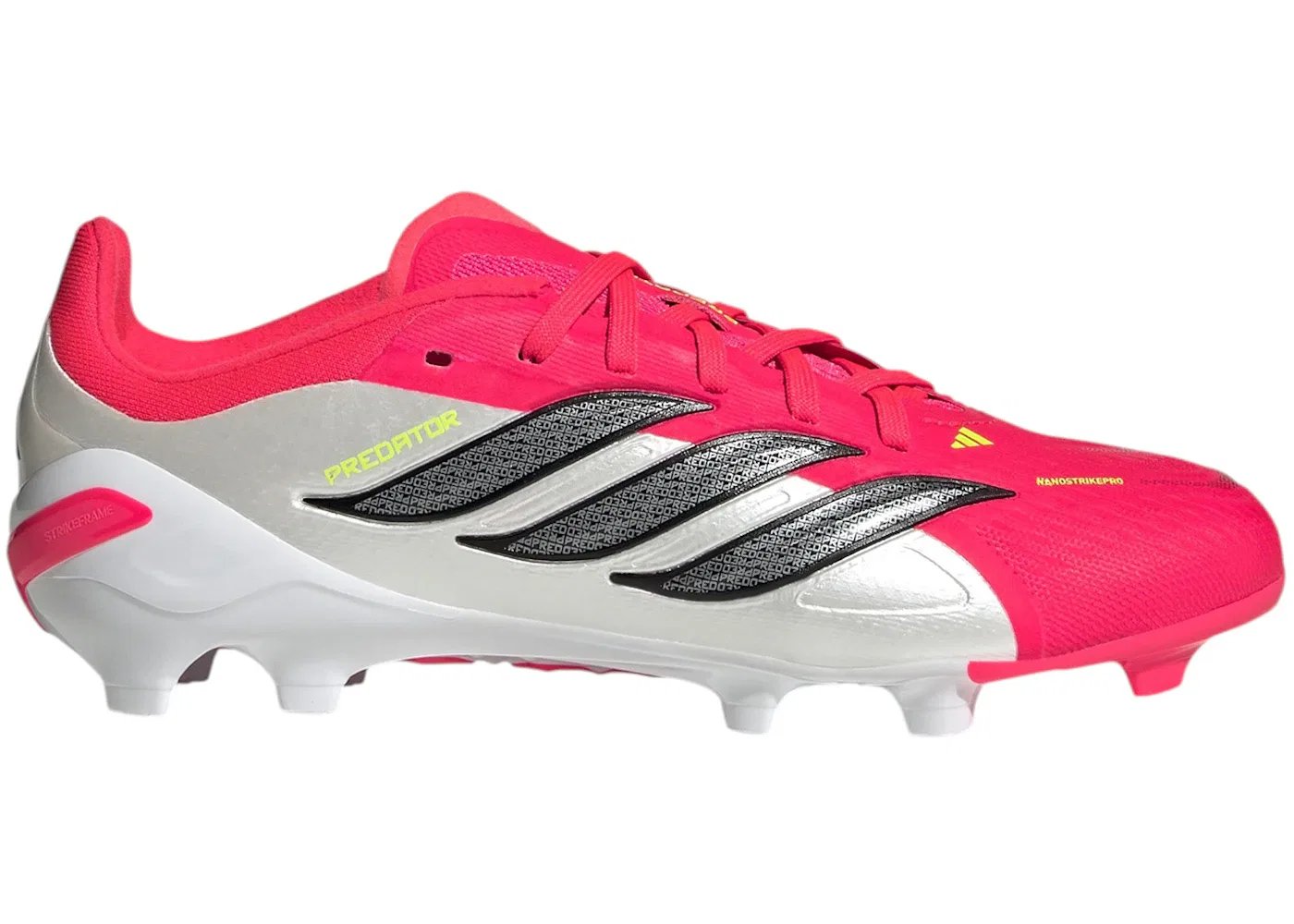 Детские бутсы с высоким верхом Adidas Predator Elite FG, Lucid Red/Core Black/Cloud White