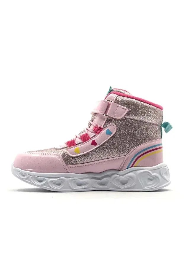 Детские ботинки для девочек с ортопедической стелькой Kids Club Shoes, Pink — фото 3
