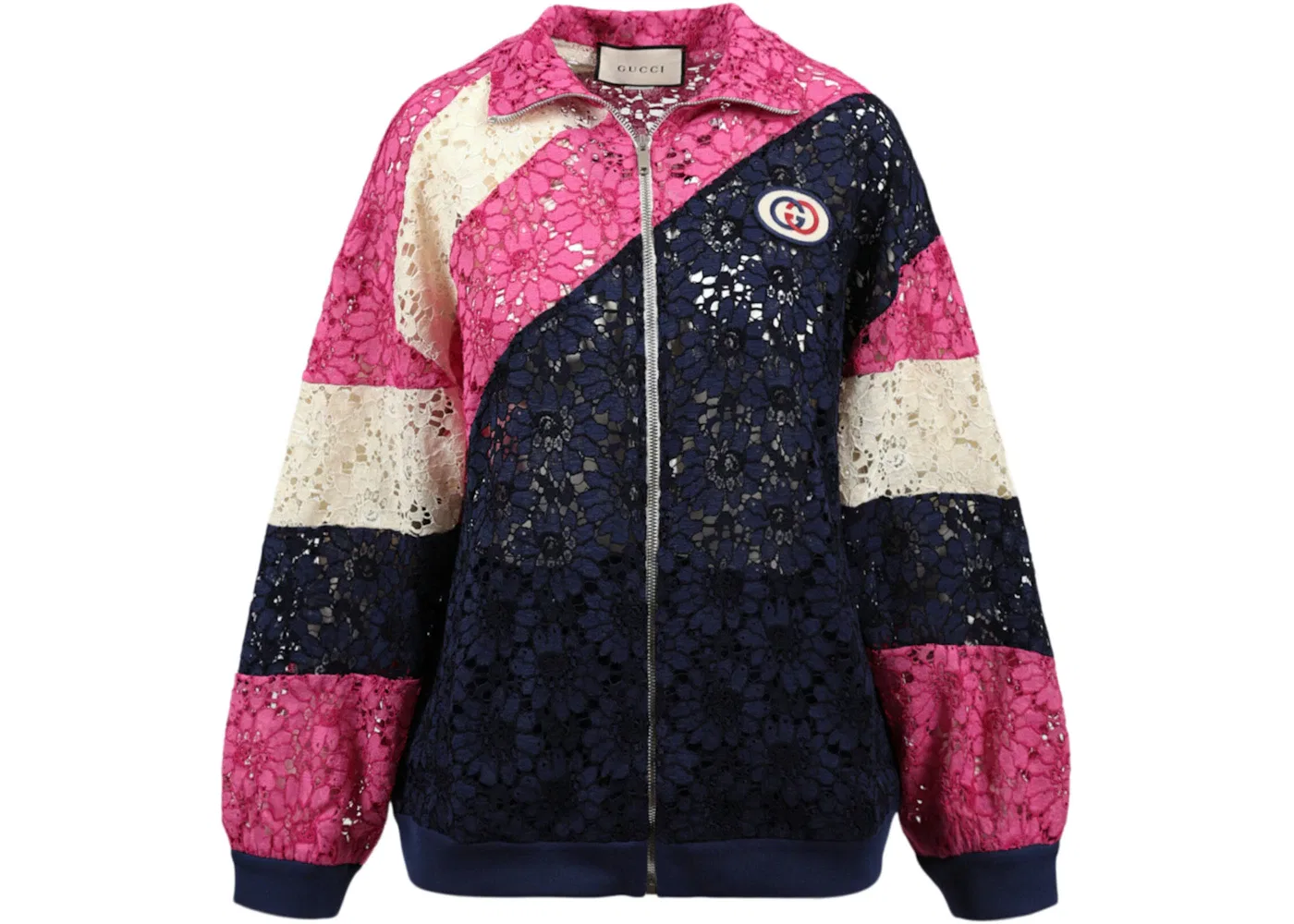 Женская куртка с кружевом Gucci, Ink Multi