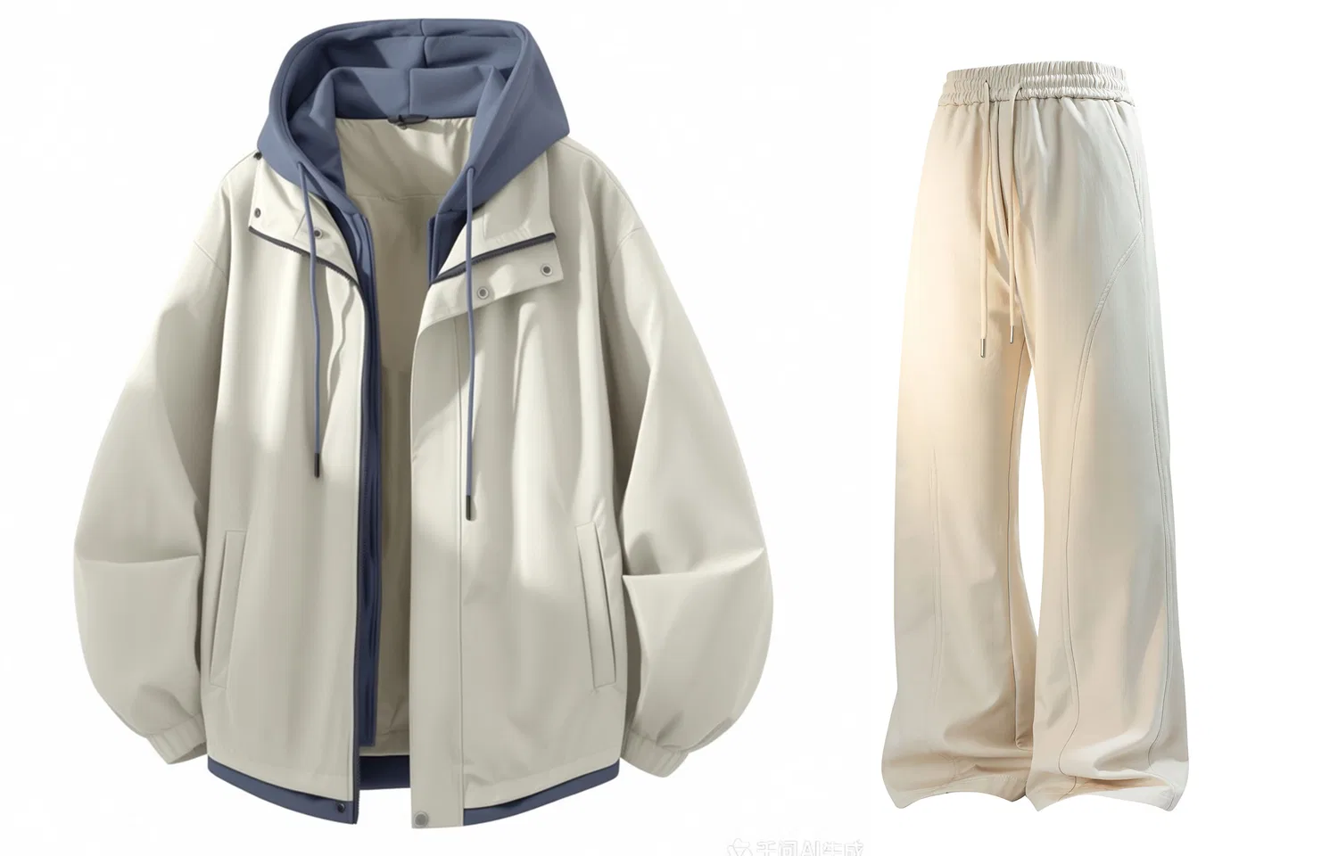 Детский спортивный костюм с курткой и брюками BALENO, Light Khaki Haze Blue