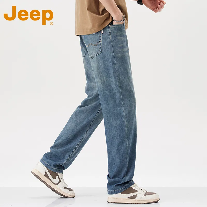 Детские джинсы прямого кроя, модель Jeep, бренд Jeep, Vintage Blue — фото 4