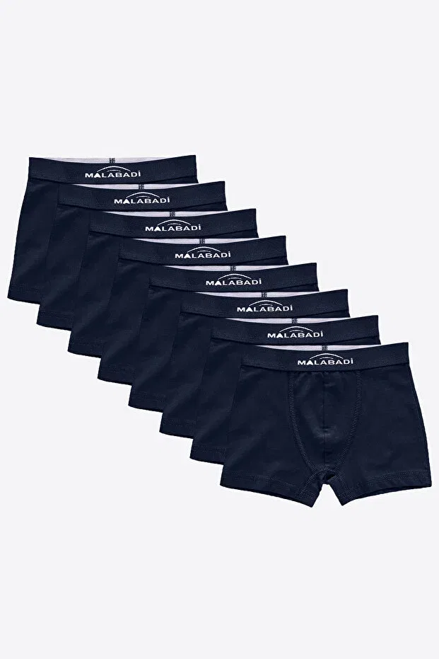 Детские трусы-боксеры для мальчиков хлопковые набор 8 шт Malabadi, Navy Blue