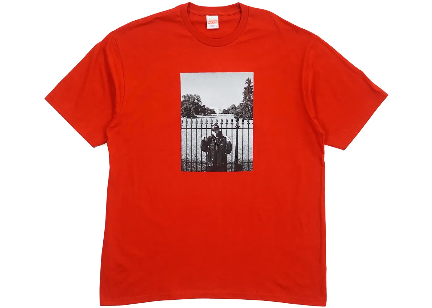 Мужская футболка с принтом Supreme UNDERCOVER/Public Enemy White House Tee, Red