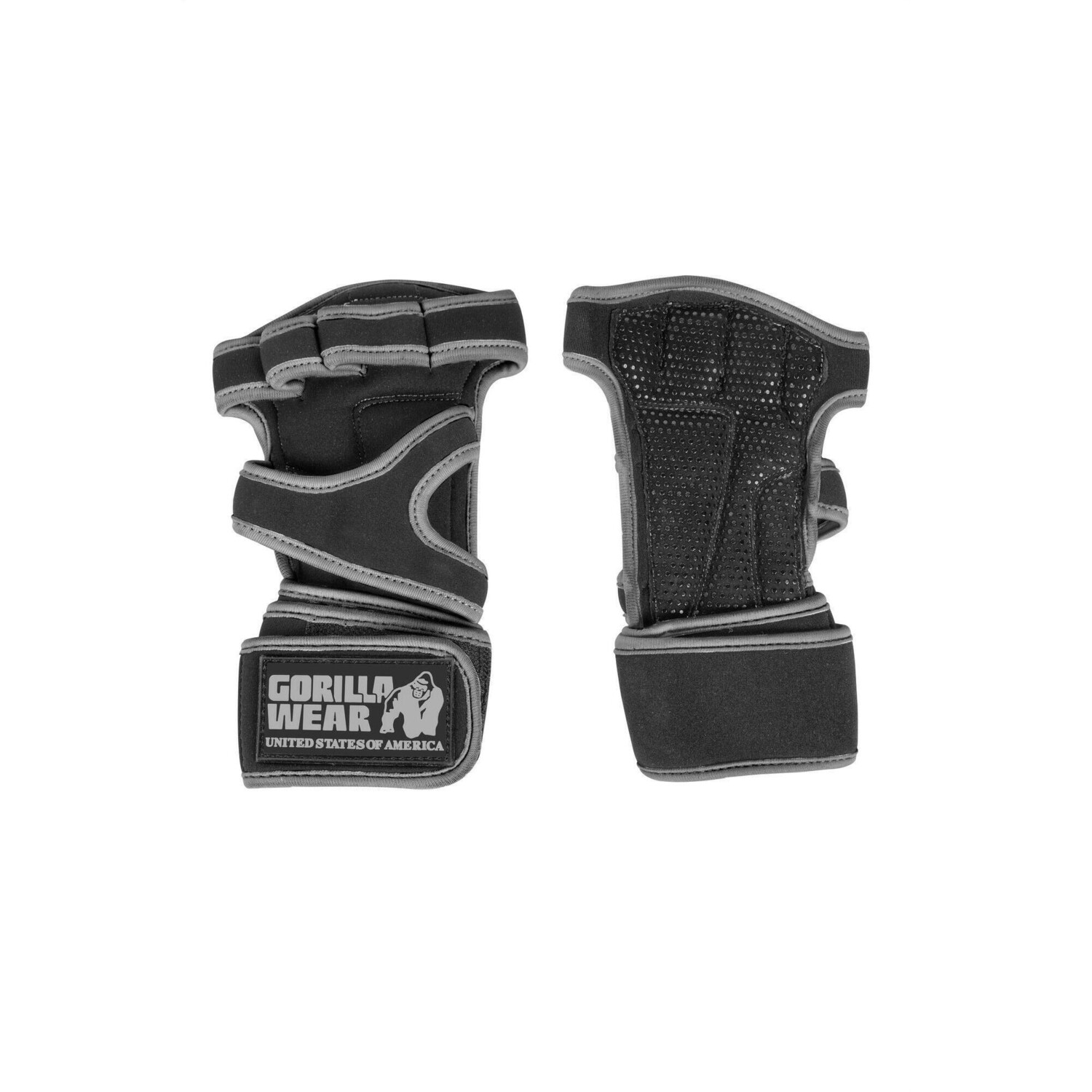 

Тренировочные перчатки для тяжелой атлетики - Yuma - Черный/Серый GORILLA WEAR, черный