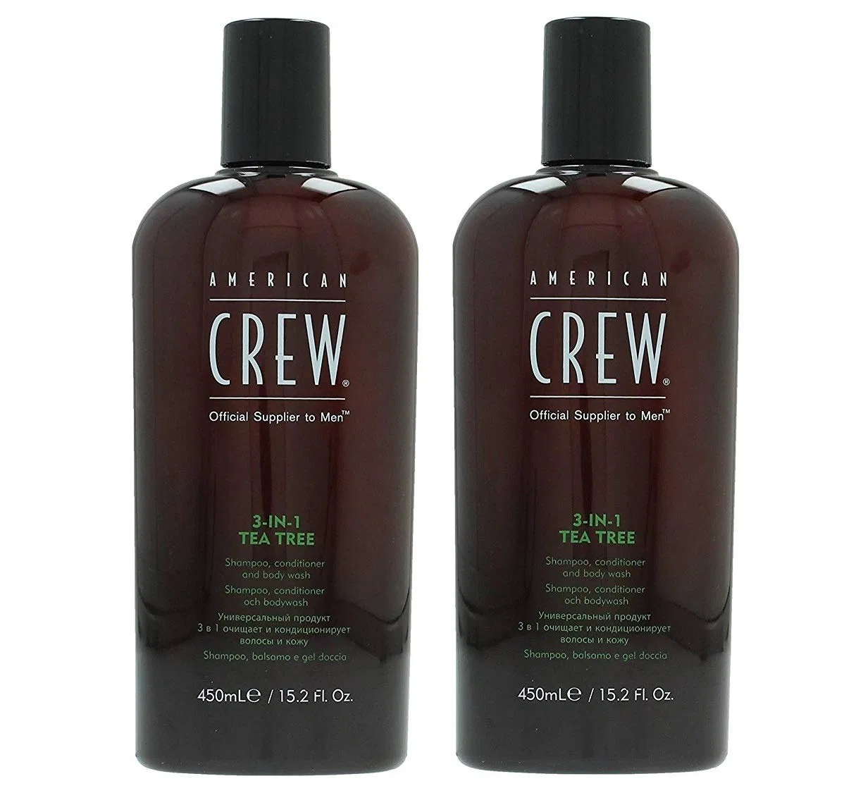 Шампунь-кондиционер-гель для душа 3 в 1 «Tea Tree» от American Crew, 450 мл (2 шт.) American Crew