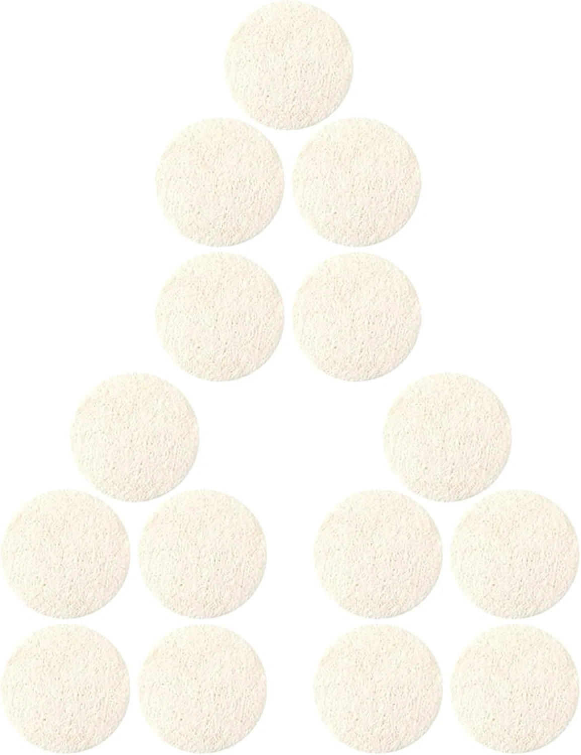 Пилинг-подушечки из люфы, CLISPEED, 15 шт, Beige
