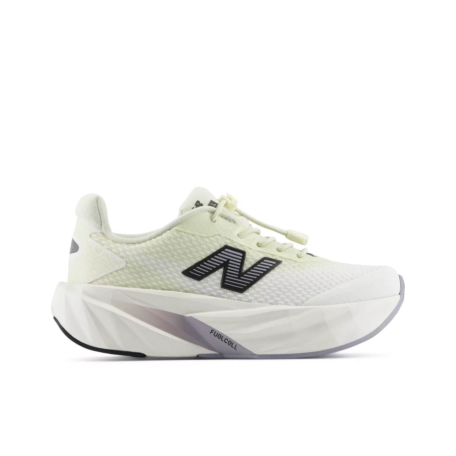 Детские кроссовки на шнурках-стяжках с пеноматериалом FuelCell FuelCell Rebel Bungee Lace w/Toggle New Balance, Pistachio Butter With Sea Salt And Digital Mist