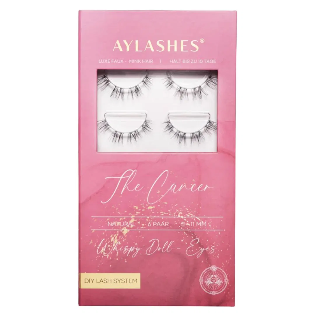 Ресницы накладные C-curl, Aylashes, набор 5 пар, 15 г, Cancer