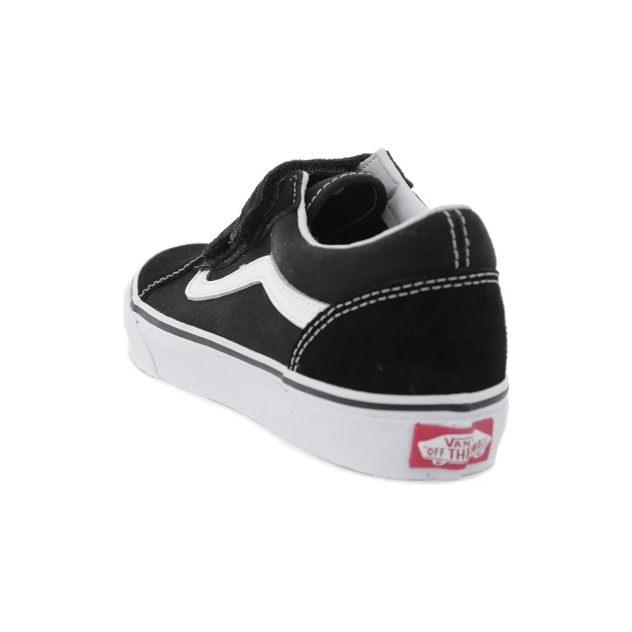 Детские кеды с липучками Old Skool V Vans, Черный — фото 3