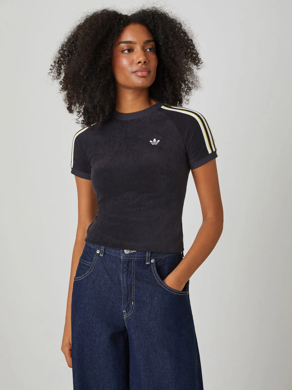Футболка Terry Towel Cali, adidas Originals, черный