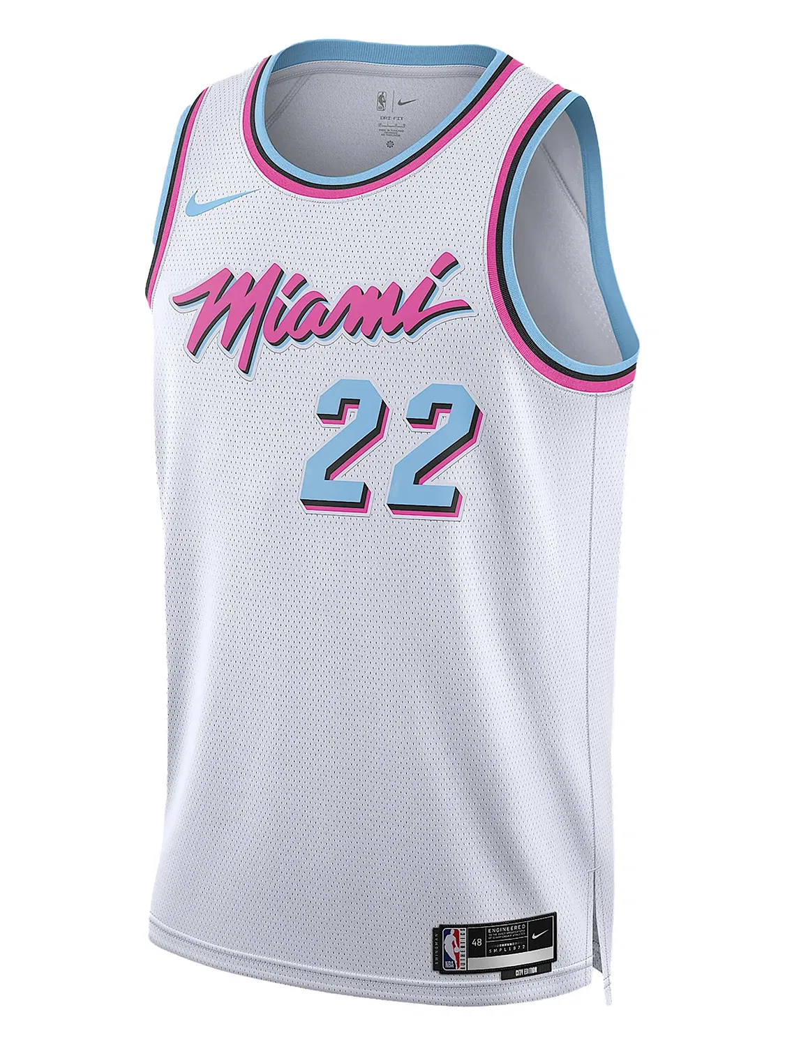 Майка NBA Heat '22 Butler 24/25 City Edition Swingman Nike, белый