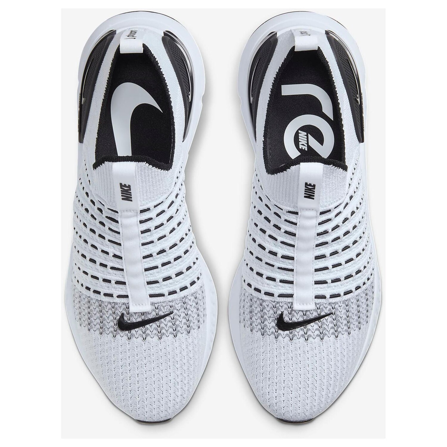Кроссовки Nike React Phantom Run Flyknit 2, белый/черный/платина — фото 4