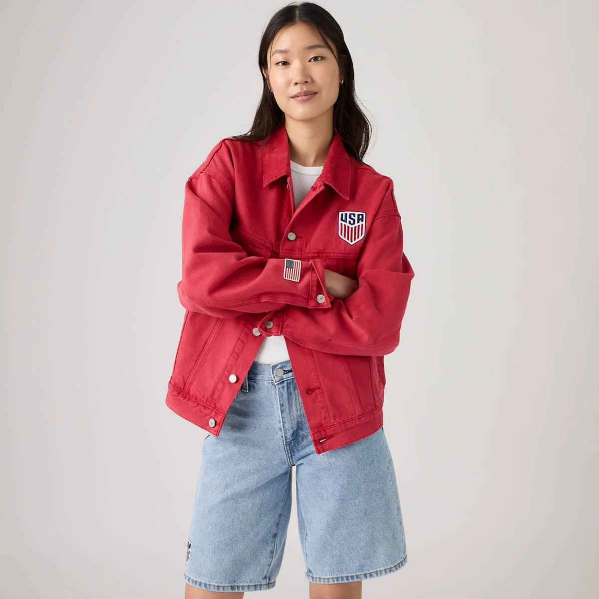 Куртка Levi's US Soccer Type III, U.S. - Red — фото 3