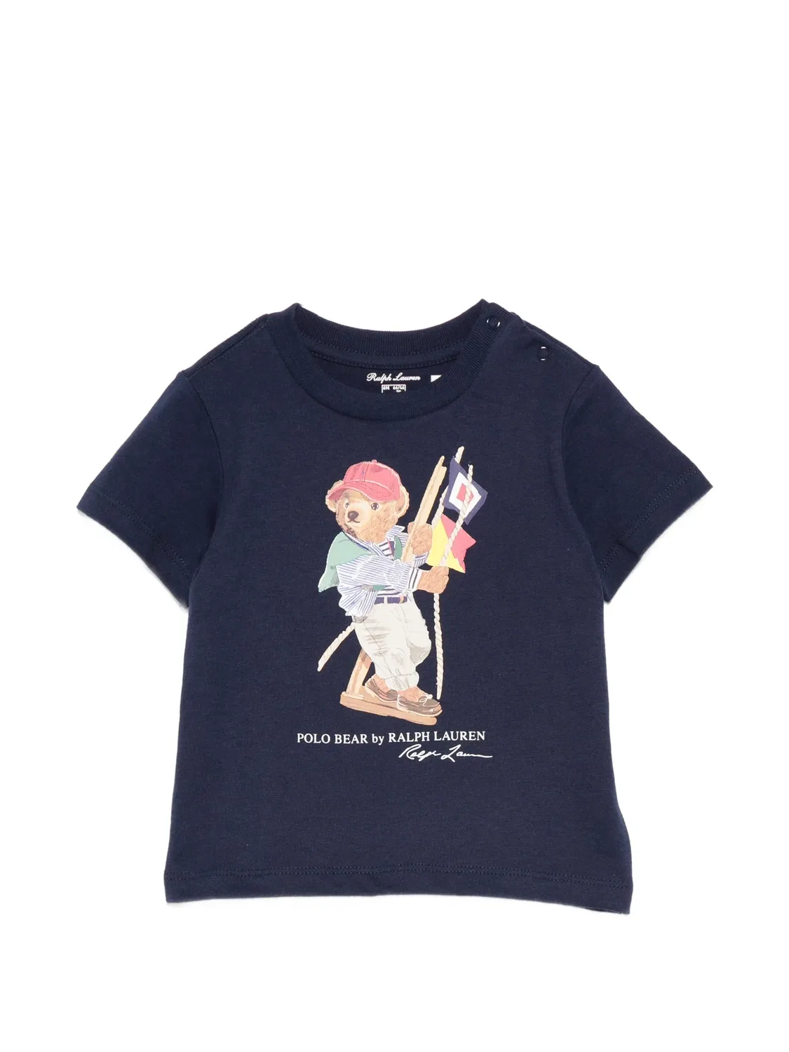 Футболка с графикой медведя Polo Ralph Lauren, синий