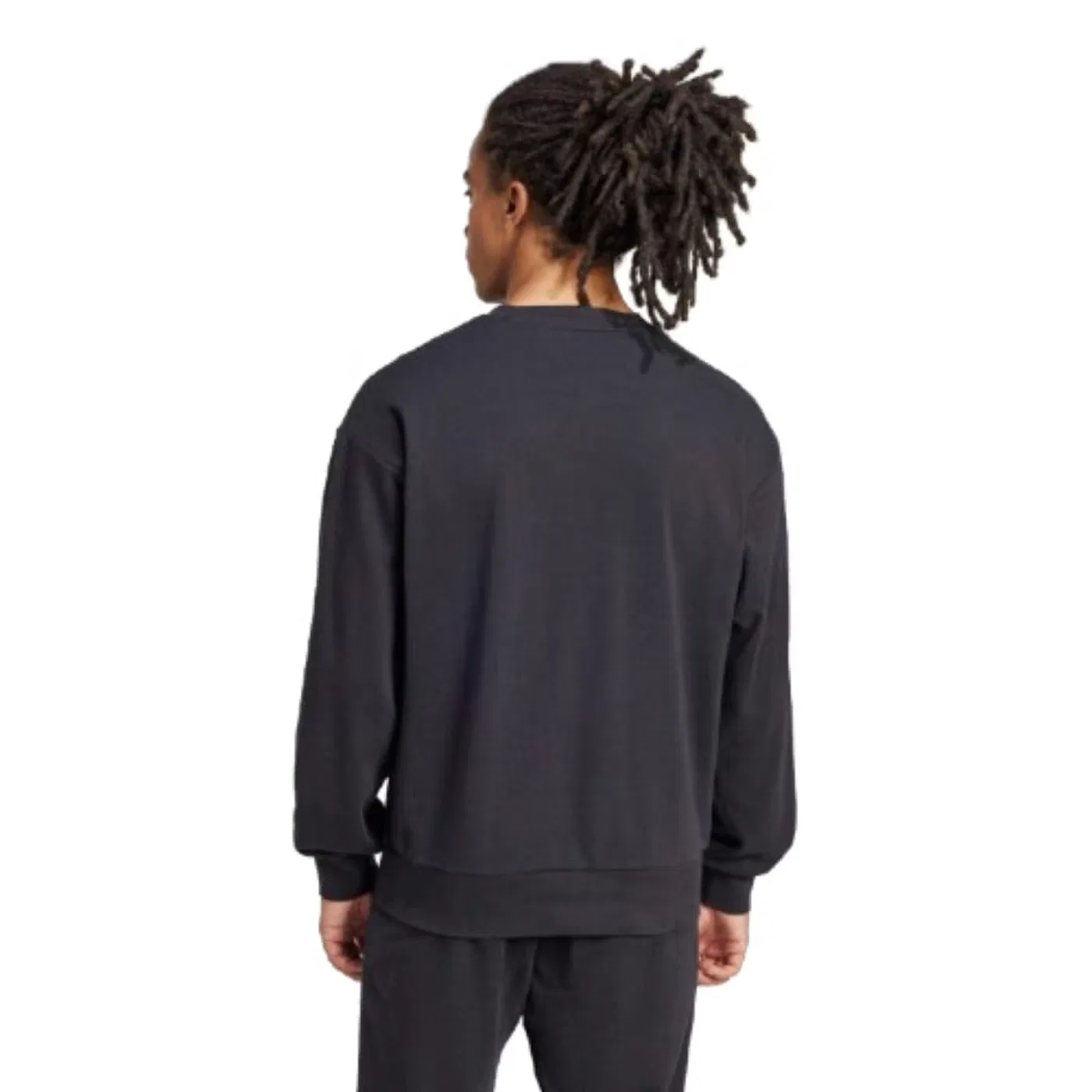 Свитшот из футера с длинным рукавом Essentials Feelcozy Adidas, черный — фото 3