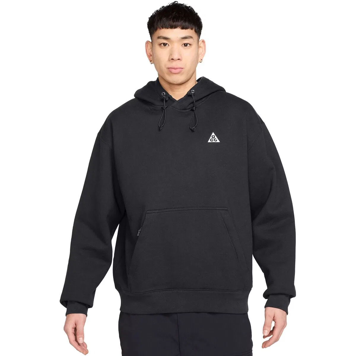 Мужское худи из плотного флиса ACG Tuff Fleece Pullover Nike, Black/Anthracite/Summit White