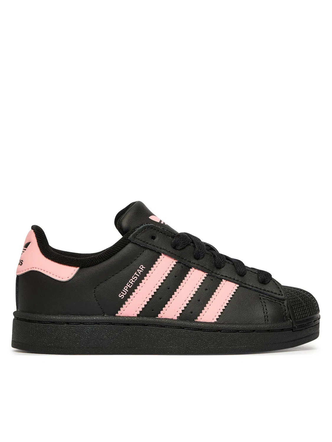 Кроссовки для девочки Superstar Adidas, черный